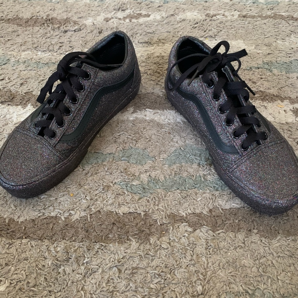 Vans worn only once for a photo shoot indoors